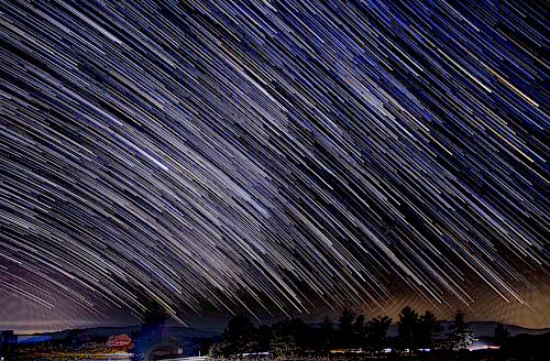 Sternenbilder am Nachthimmel wie im Planetarium