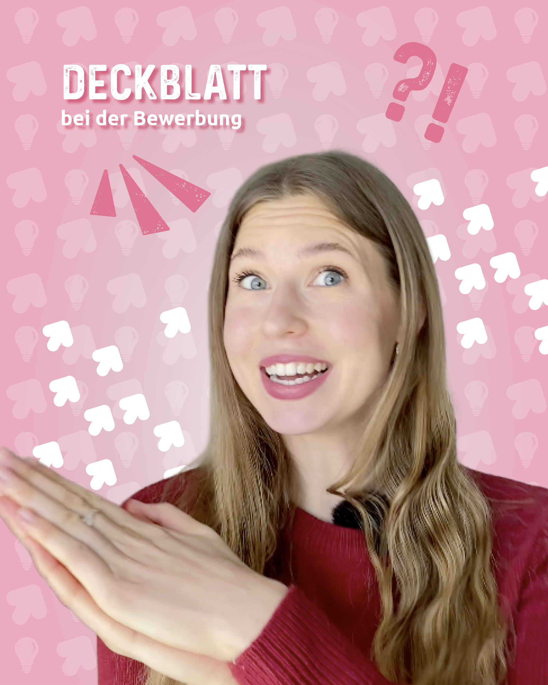 Deckblatt bei der Bewerbung